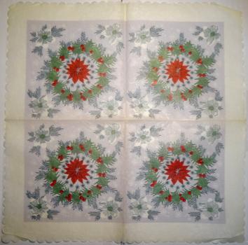 095 Weihnachten Blumen - 3-lagig (95)